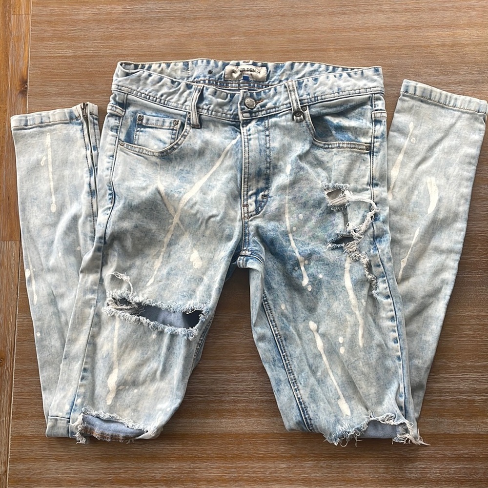 Hyper Denim Light wash Distressed Men’s Jeans